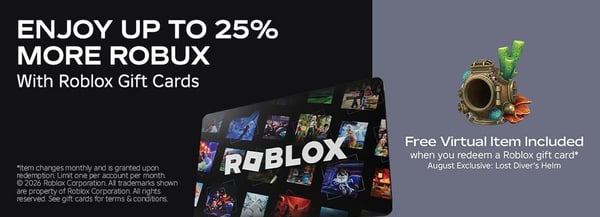 Roblox Gift Card Bonus Items Schedule