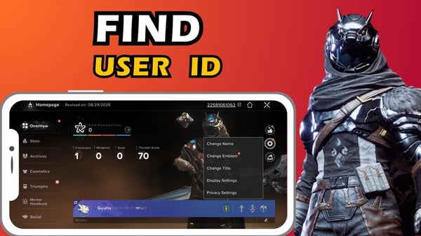 أين تجد معرّف اللاعب (Player ID) في Destiny: Rising
