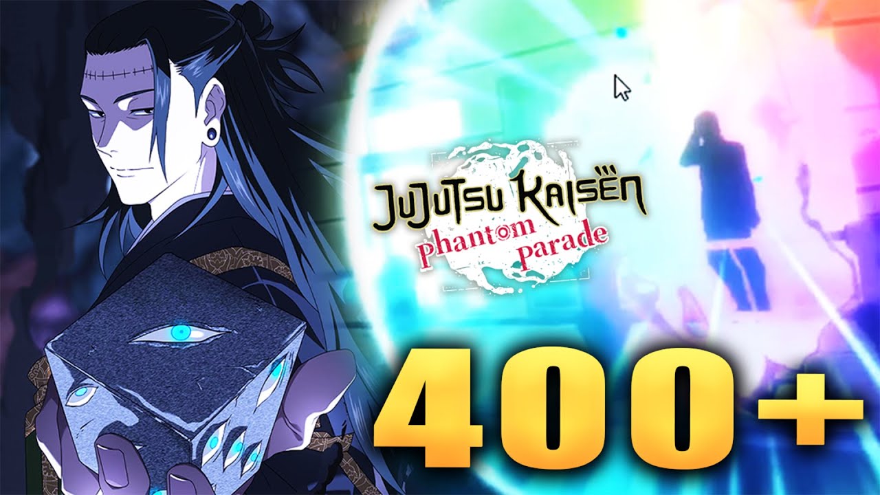 Jujutsu Kaisen Phantom Parade gacha summoning screen featuring Satoru Gojo