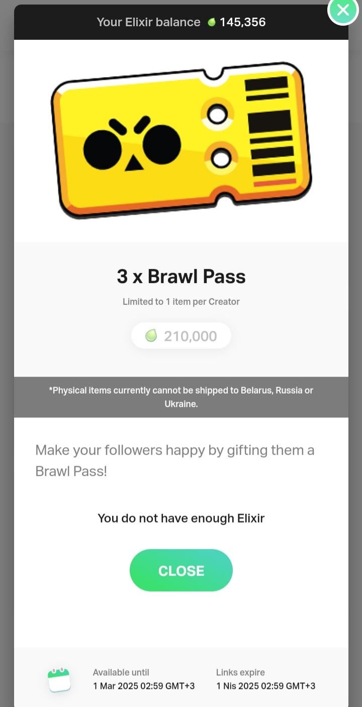 《荒野亂鬥》Supercell ID 介面顯示已儲存的 Brawl Pass Plus 啟用資格