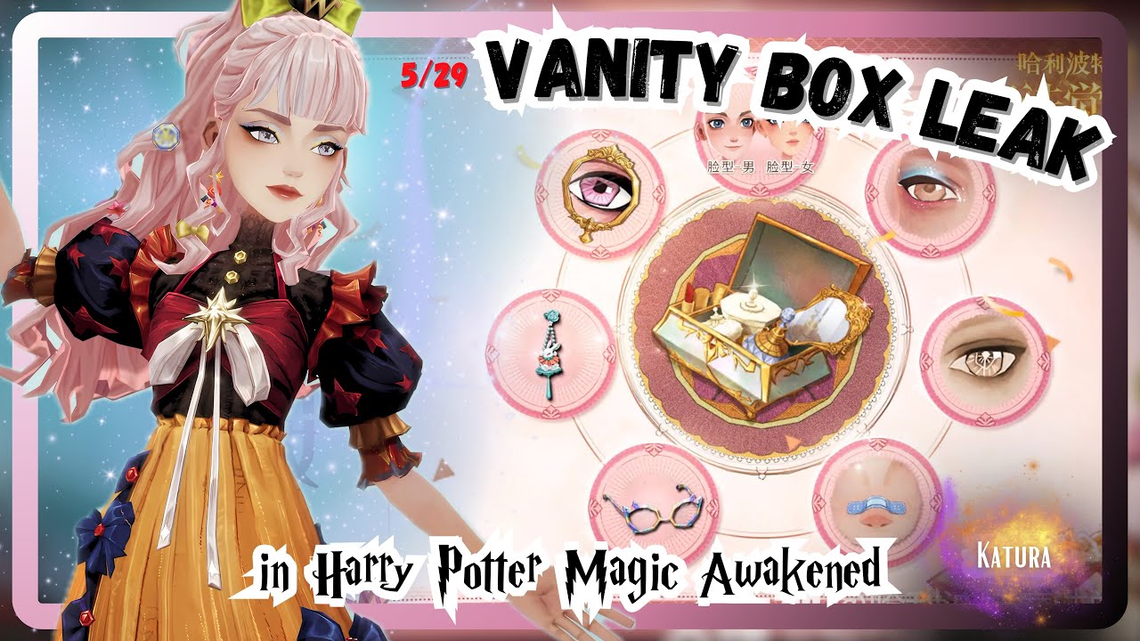 Pantalla de caja cosmética de vanidad con joyas y maquillaje