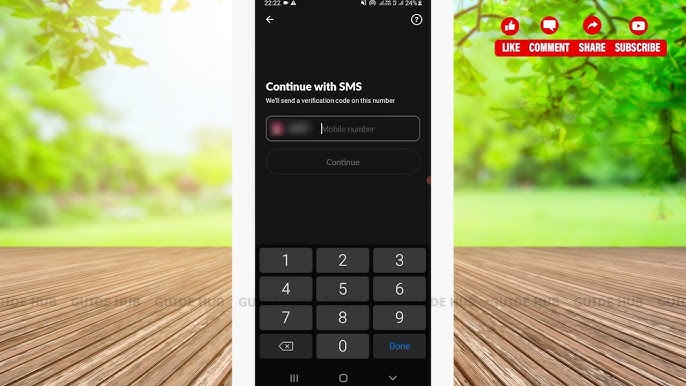 Tango Live mobile app sign-in and verification interface