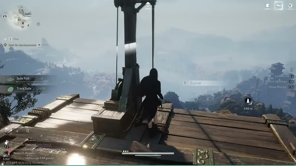Where Winds Meet Hidden Mountain zipline travel overlook