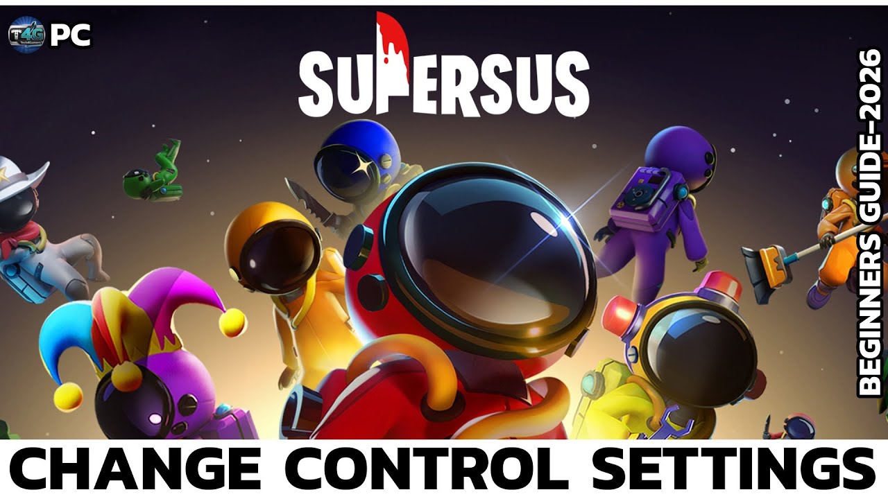 Ecranul de setări Super Sus cu opțiunile de control prin atingere și joystick