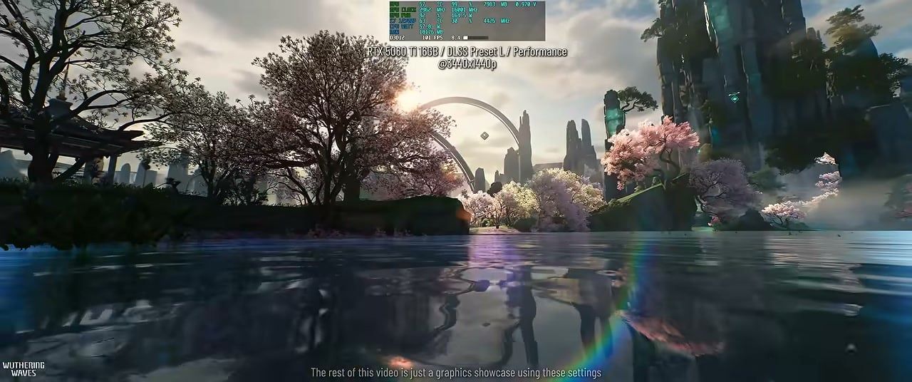 Wuthering Waves water landscape graphics showcase high FPS