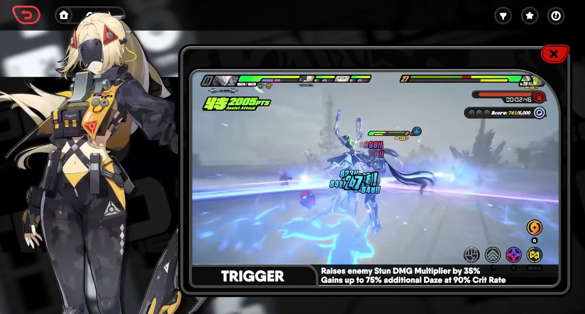 Zenless Zone Zero free agent selector Trigger Electric Stun