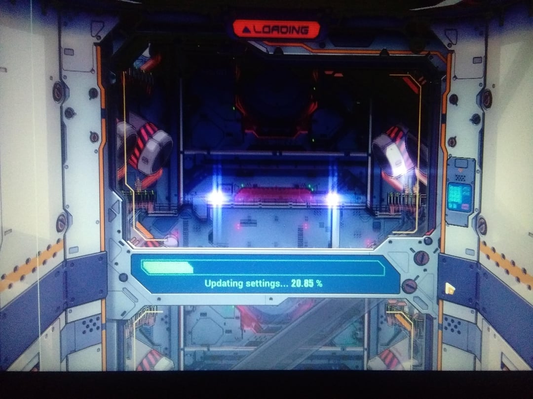 Honkai Impact 3rd startup screen displaying an update or network connection error prompt