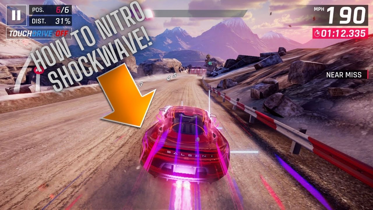 Kemudi manual dan eksekusi purple shockwave di Asphalt 9