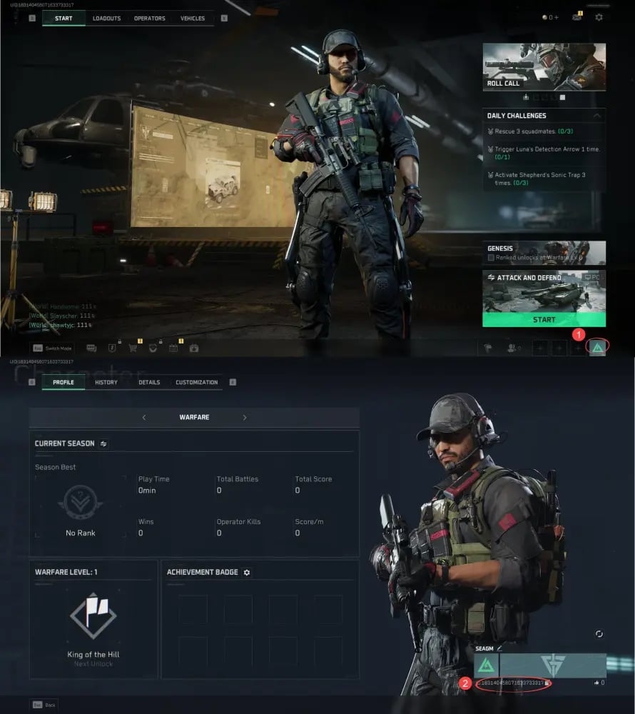 كيفية العثور على معرّف UID لشحن عملات Delta Coins في Delta Force