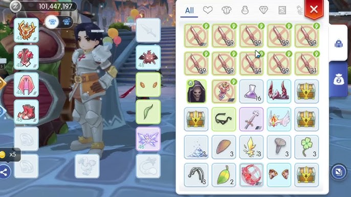 Interfaz de refinamiento del herrero de Ragnarok M Classic que muestra éxito de mejora garantizado