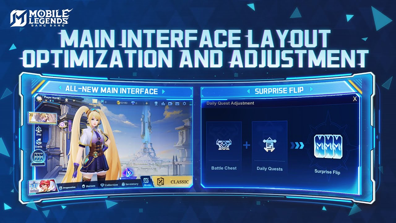 Mobile Legends daily event task interface showing mission point completion