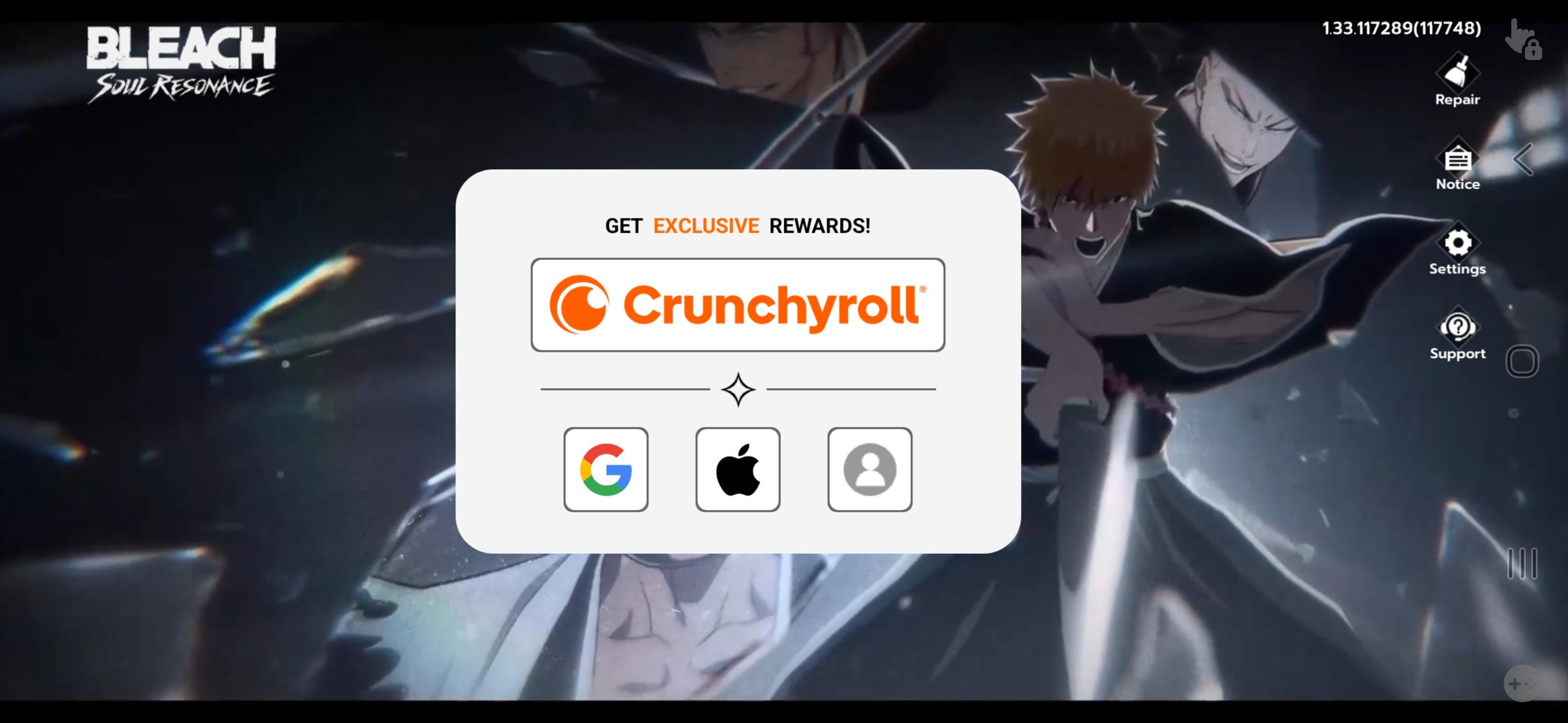 Opzione per disattivare il post processing in Bleach Soul Resonance