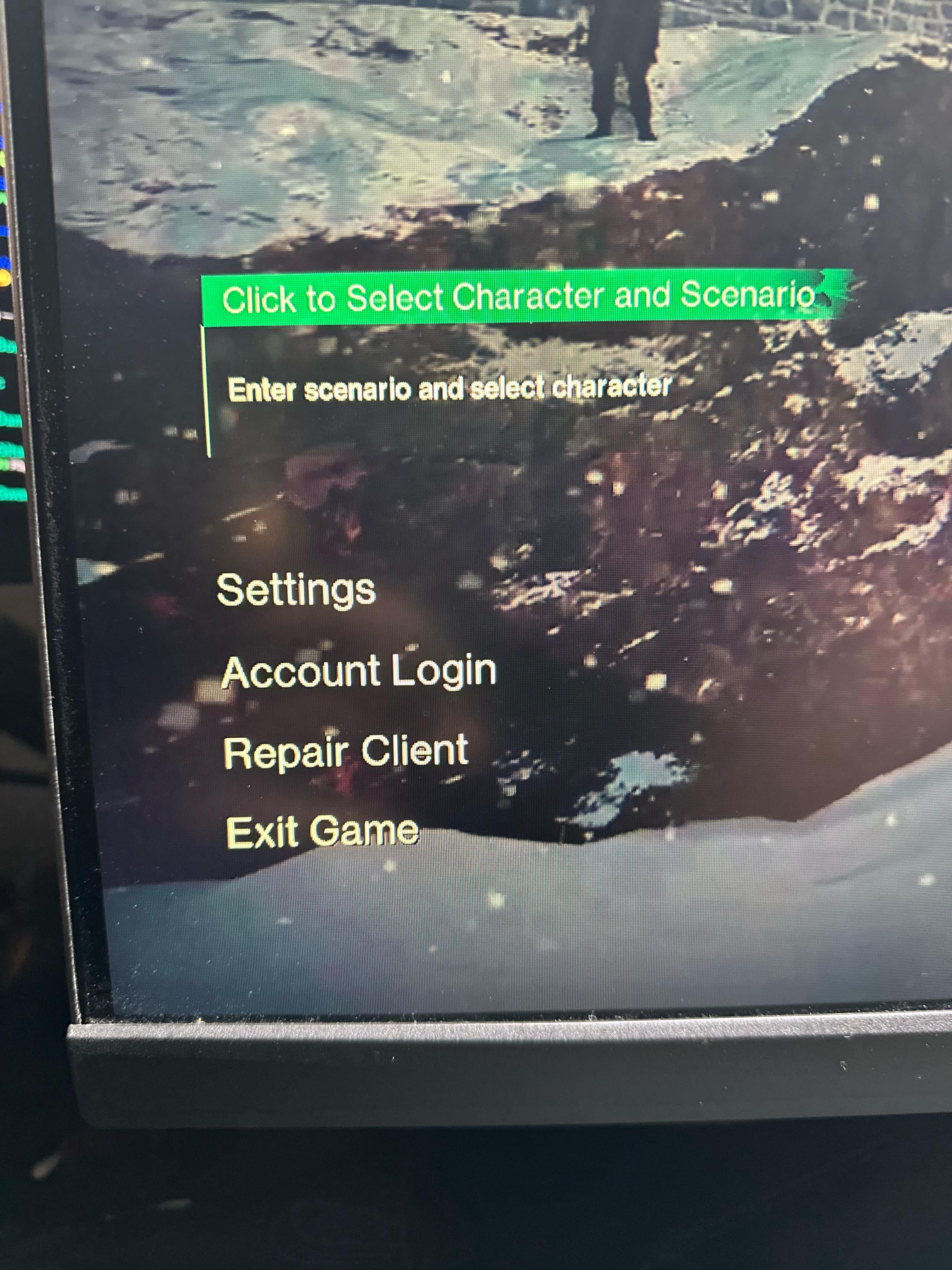 Once Human main menu showing mode switch button in top left