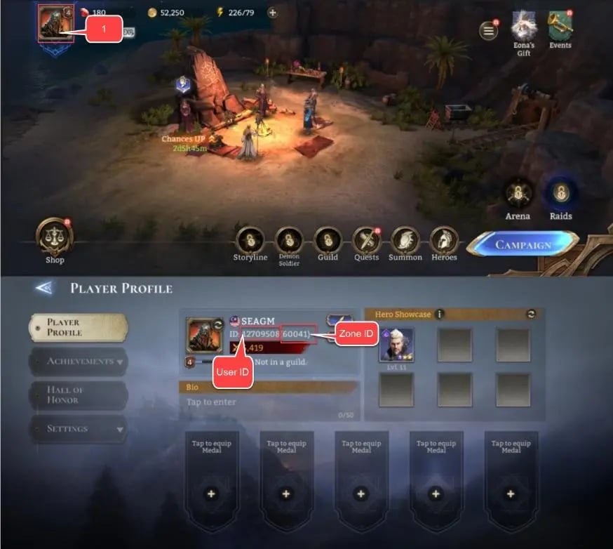 How to find your Watcher of Realms Gold UID