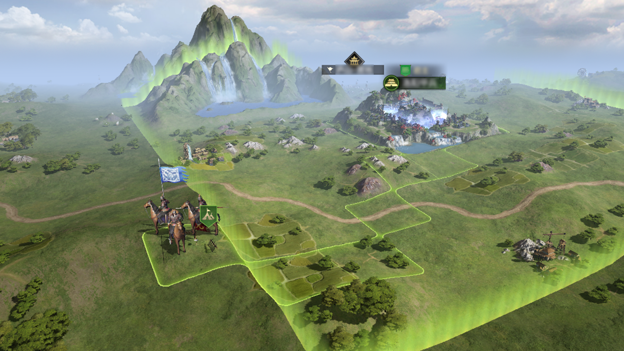 Infinite Borders combat interface displaying active battle draw status and defender countdown