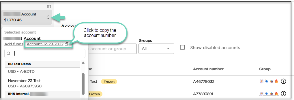 Numeric account UID display and input verification on Tango Live