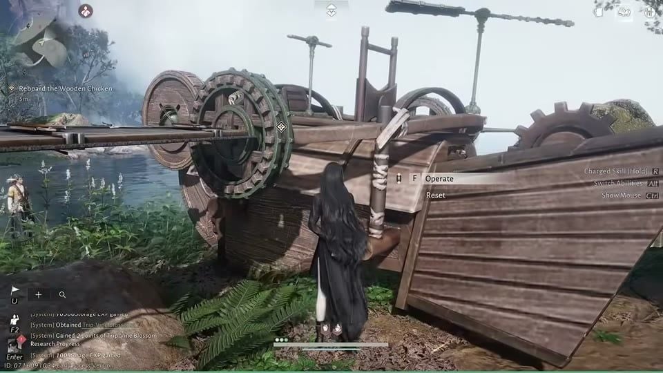 Where Winds Meet Wooden Chicken free-build machine