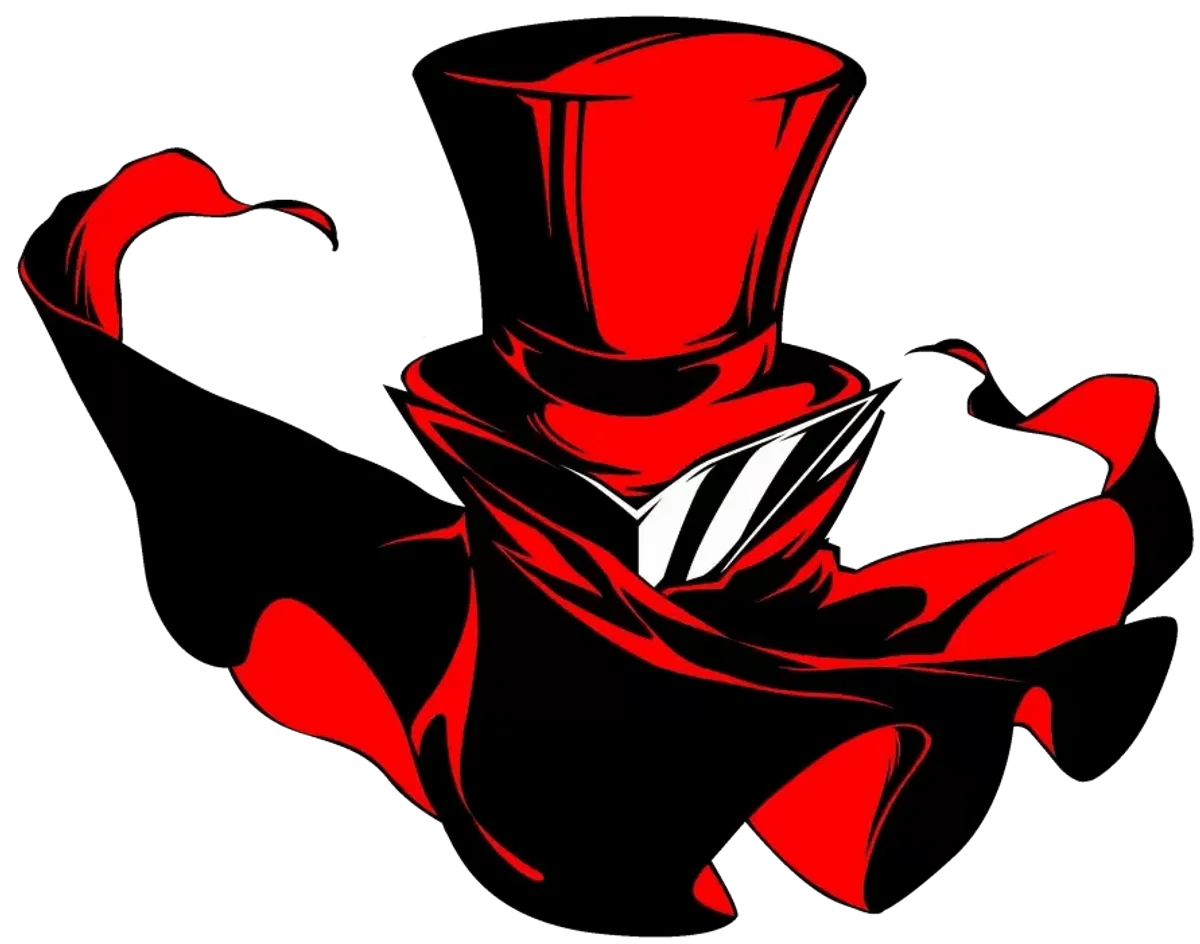 Persona 5 The Phantom X title screen showing the top-right User mask icon