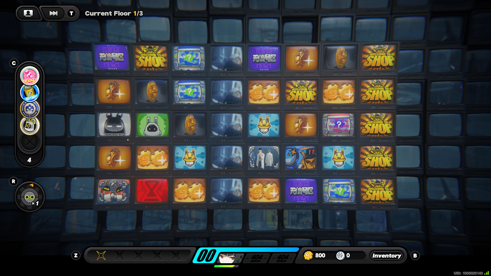 The TV monitor board game map in Zenless Zone Zero Hollow Zero mode