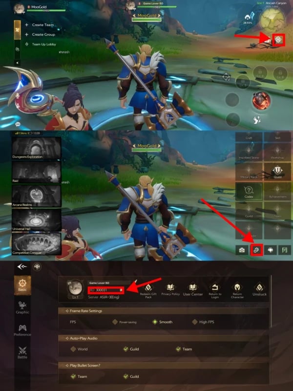Tarisland in-game shop displaying crystal packs and bonus amounts