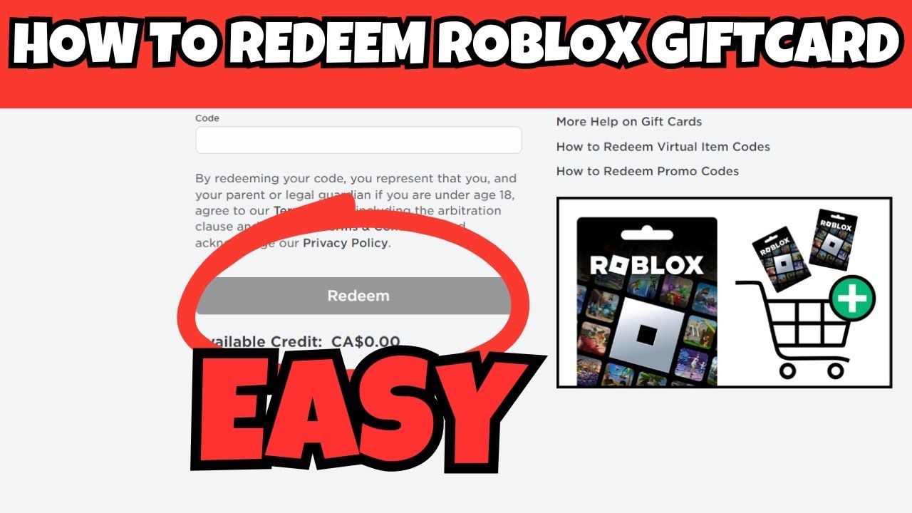 How to find your Roblox Gift Card UID