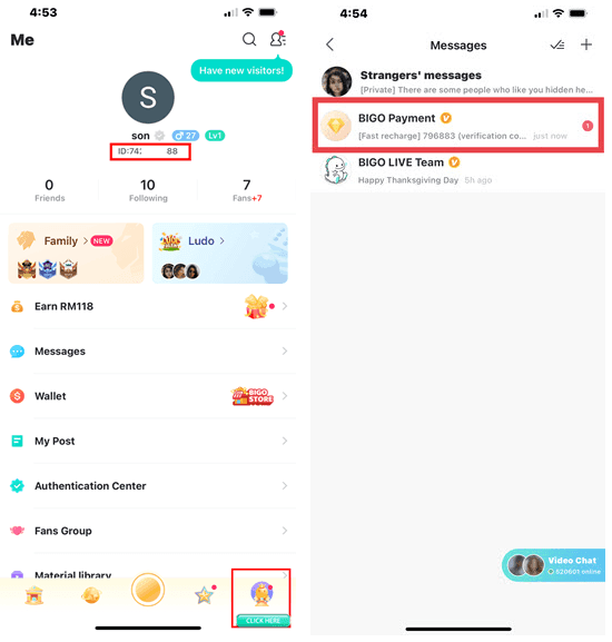 How to find your Biu Live UID