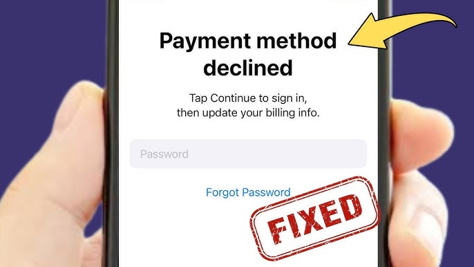 Appareil mobile affichant une erreur de non-concordance de facturation lors d'un paiement régional