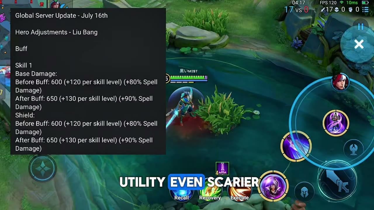 Honor of Kings Liu Bang Skill 1 shield buff utility