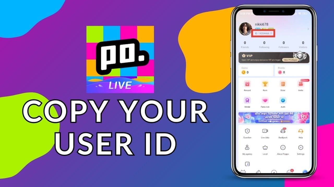 How to find your Pawa Live UID
