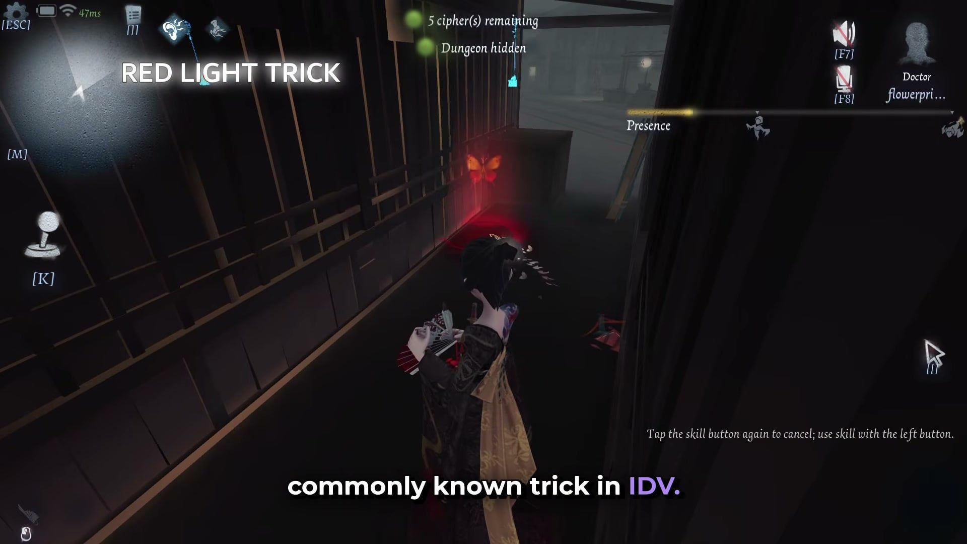 Geisha red light trick Identity V guide