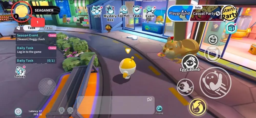 Jak najít své Eggy Party Eggy Coins UID