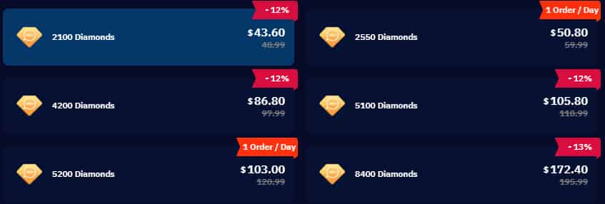 TOPUPLive 53 IMO Diamanten Angebot
