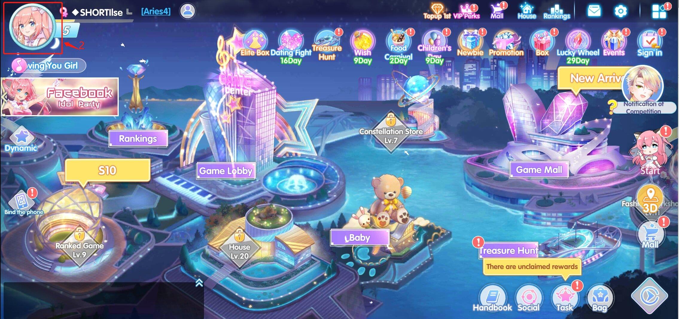 How to find your Party Star Diamonds UID