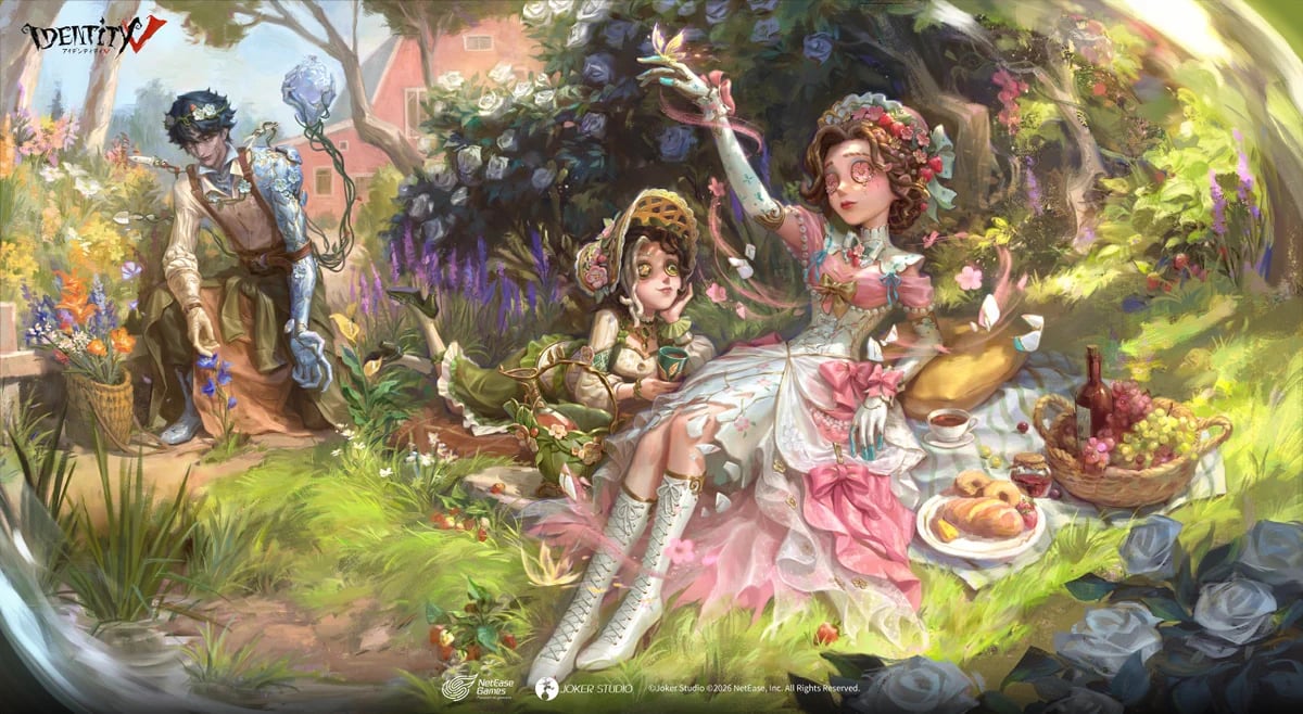 Identity V Season 44 Autumn Pastoral key art showing Doctor Wild Strawberry