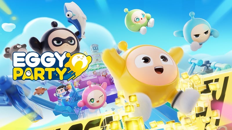 Hlavní obrazovka lobby hry Eggy Party se zvýrazněným umístěním systémové poštovní schránky