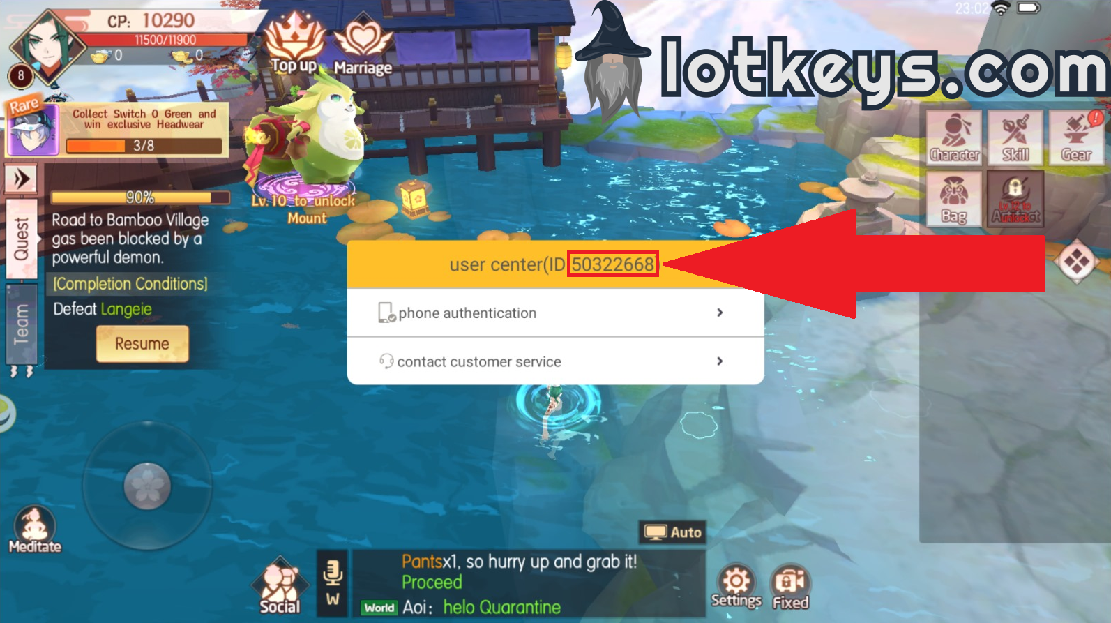How to find your Tamashi: Rise of Yokai UID