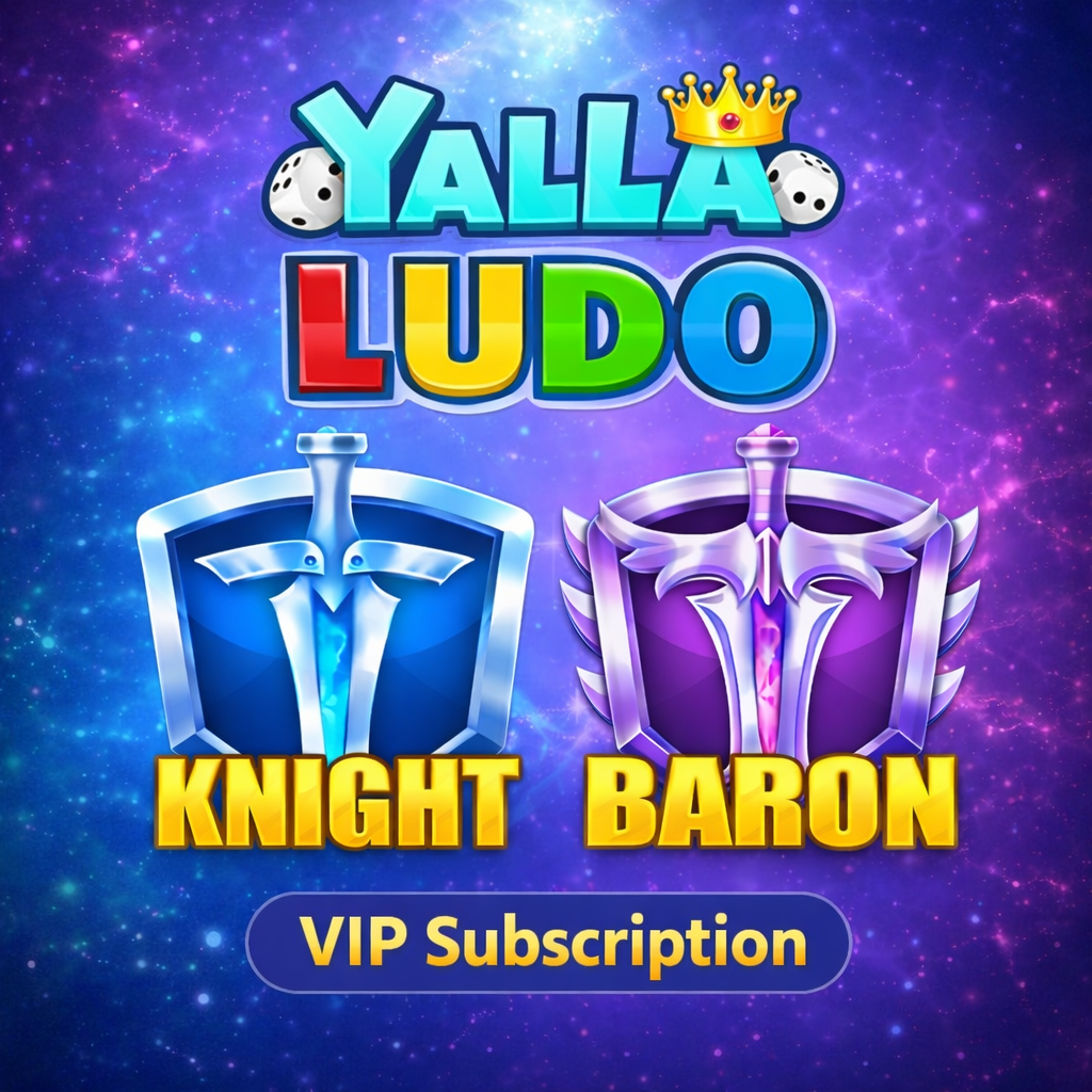 Visualizzazione del badge abbonamento VIP Knight e Baron su Yalla Ludo