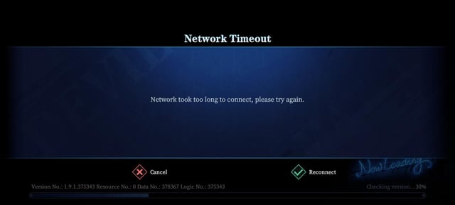 Devil May Cry Peak of Combat network connection error code 10001 dialogue