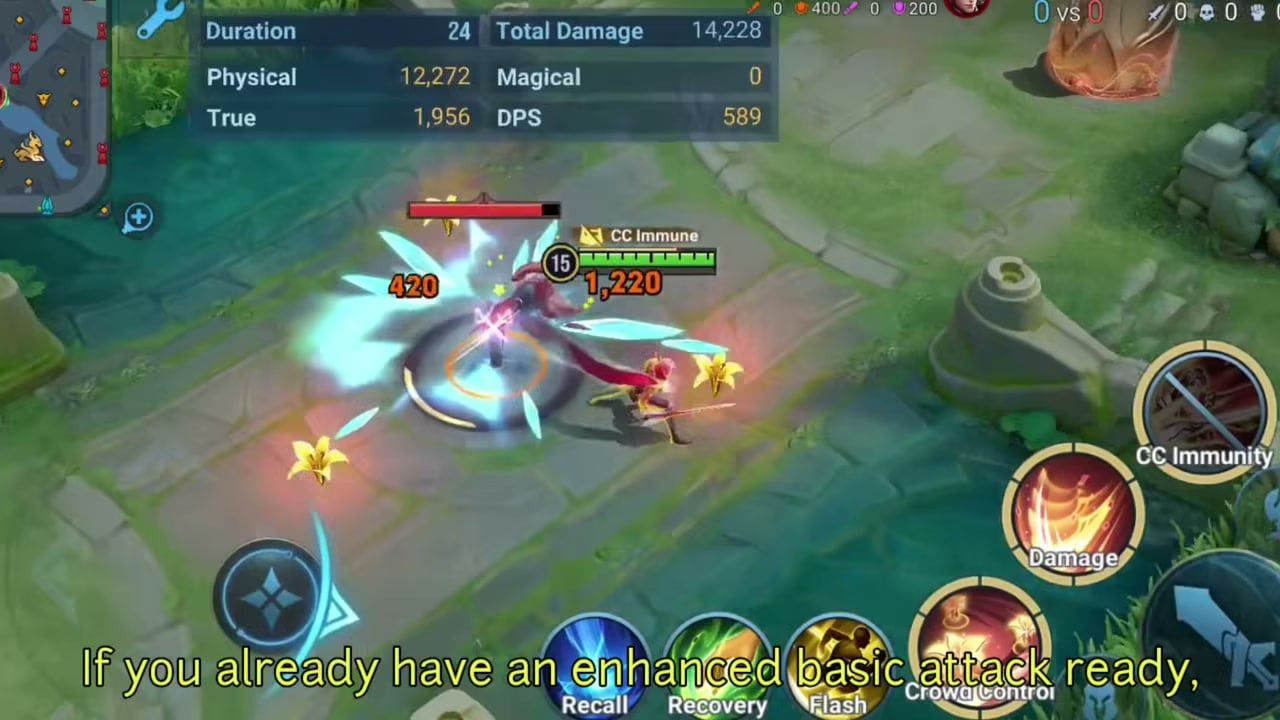 Florentino ultimate combo with flowers and CC Immunity active
