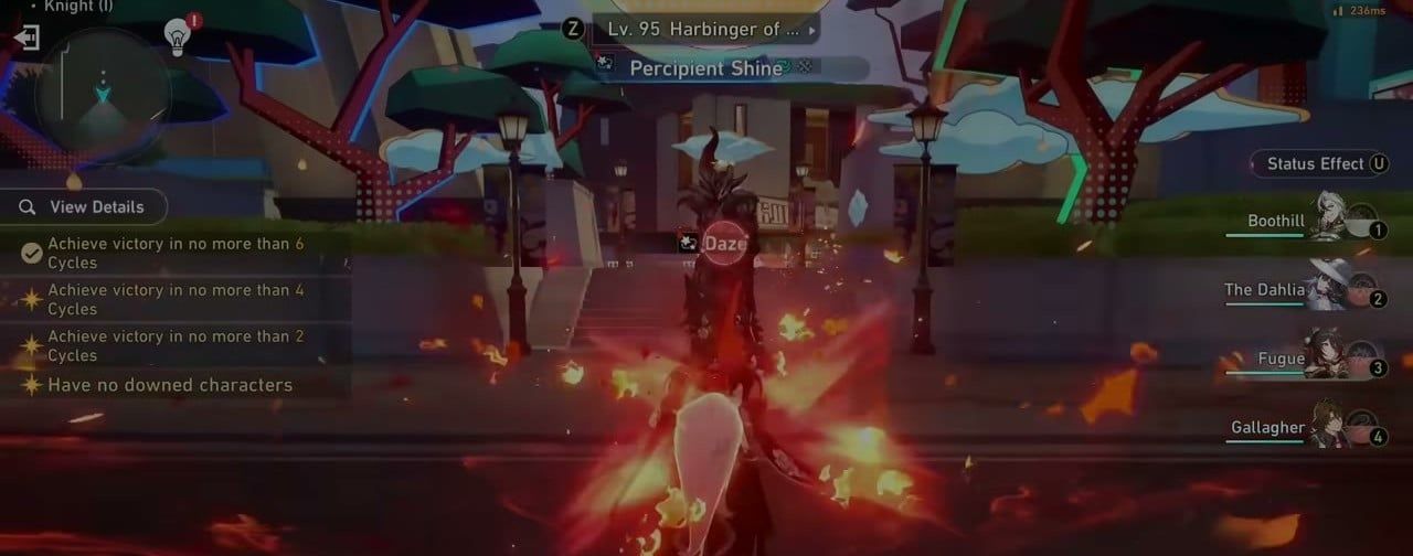 Honkai Star Rail F2P Anomaly Arbitration Knight stage combat