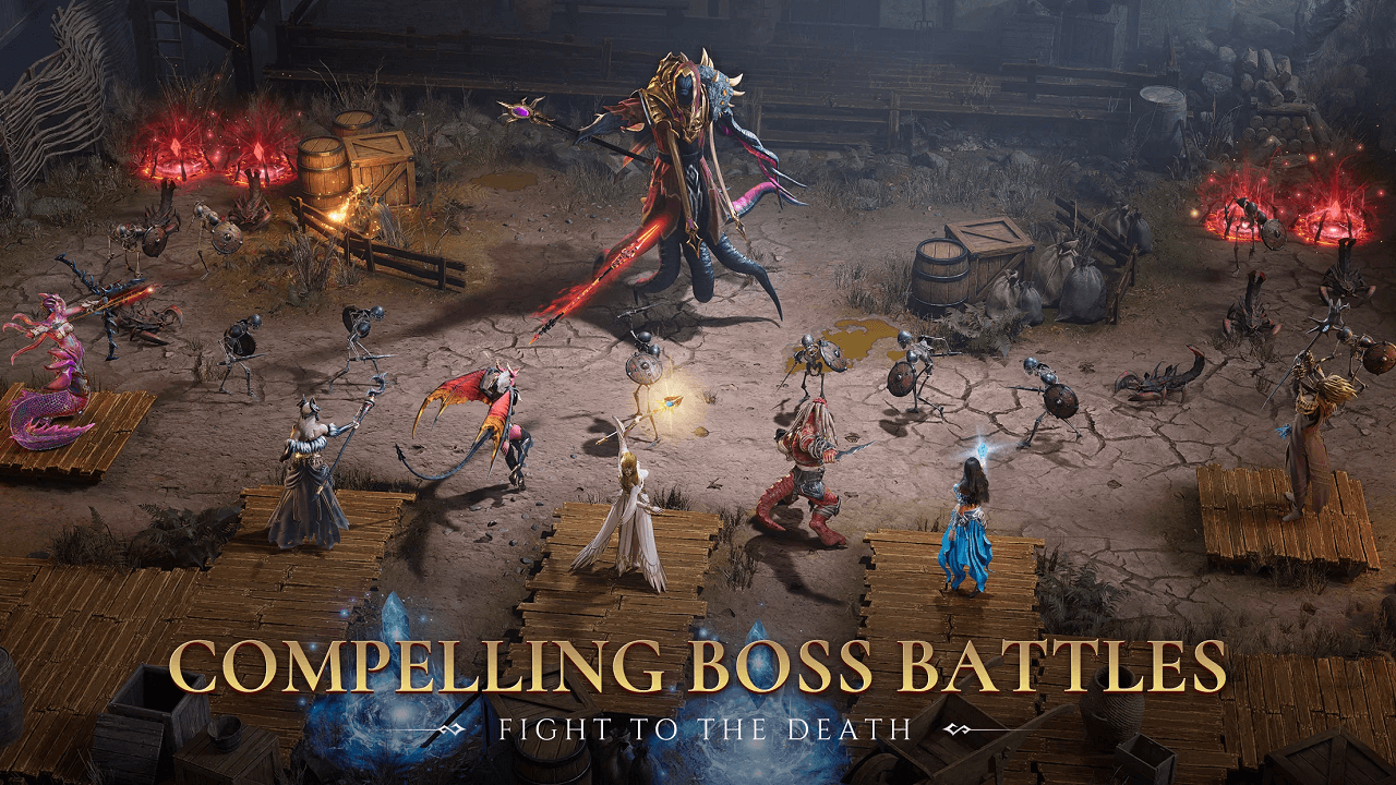 Watcher of Realms battle grid on PC showing hero deployment points
