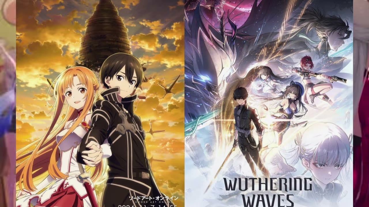 Wuthering Waves and Sword Art Online franchise collab visual