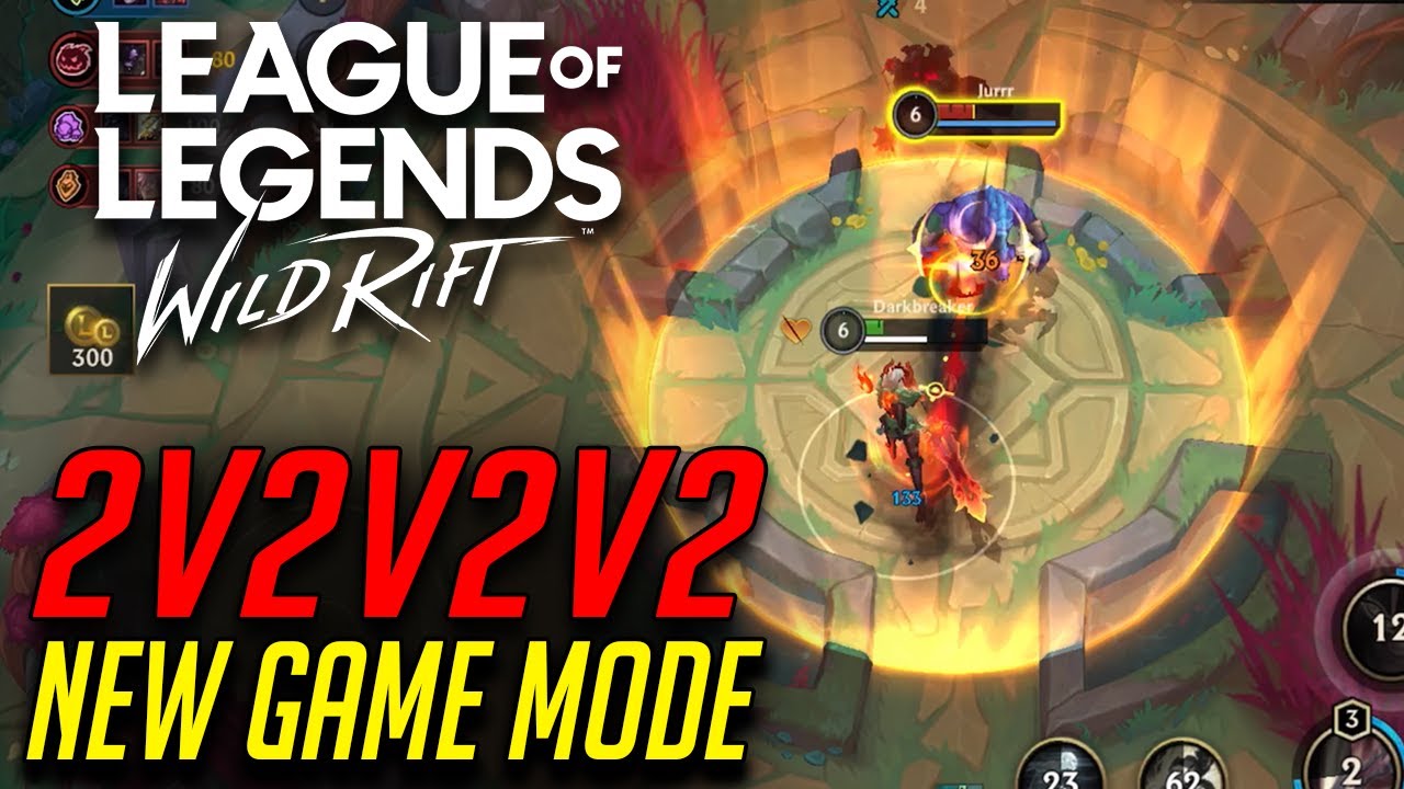 حلبة القتال 2v2v2v2 في نمط أرينا وايلد ريفت
