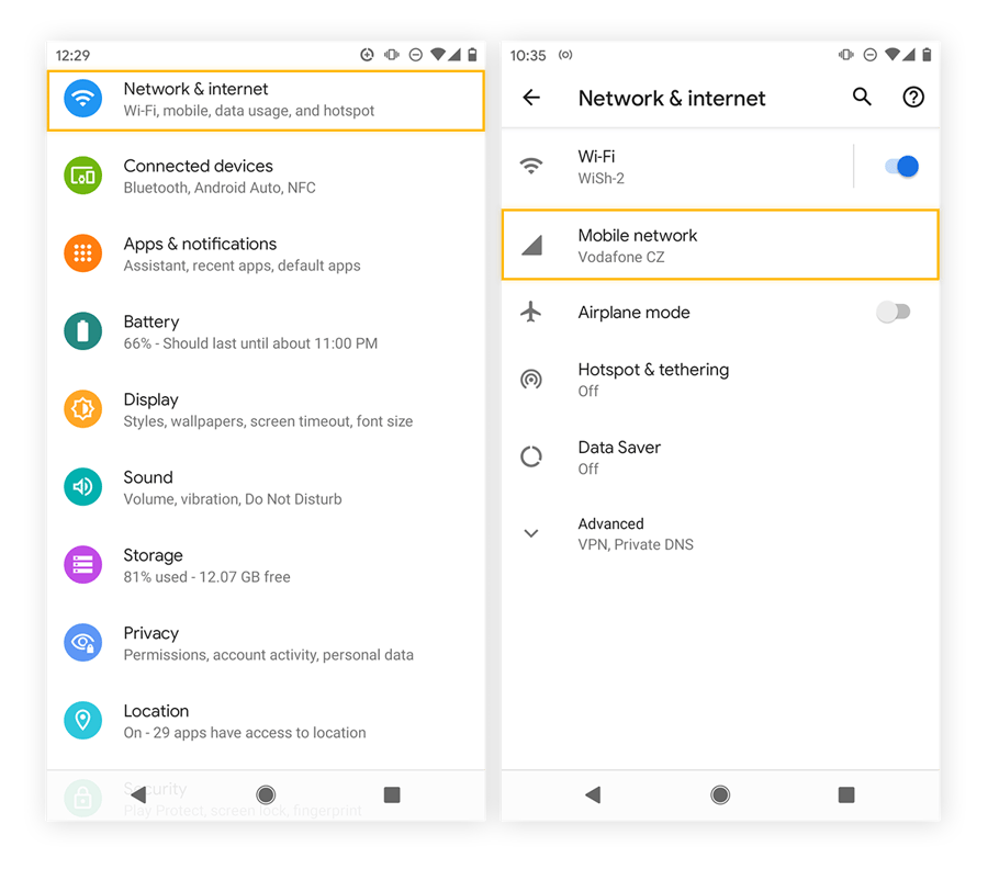 Android settings interface restricting background data usage