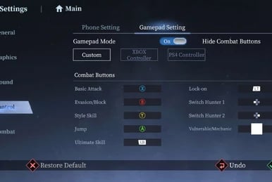 In-game User Center customer support interface in Devil May Cry Peak of Combat