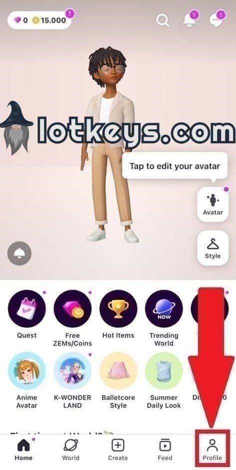 ZEPETO in-game boutique interface displaying limited edition designer bags and accessories