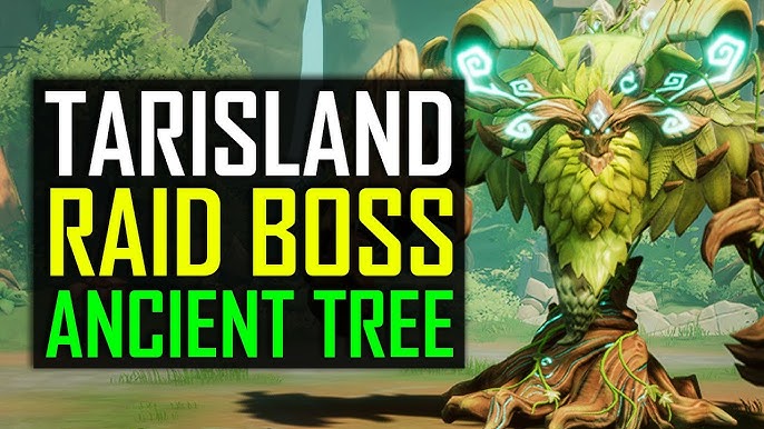 10-player raid combat encounter in Tarisland with boss mechanics and player spell effects