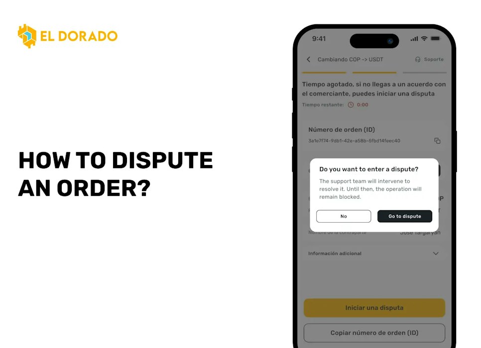 Interfaccia di contestazione ordine Eldorado con chat di protezione acquirenti