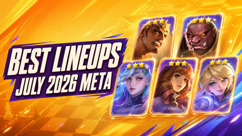 Magic Chess Go Go ranked match board showing hero positioning and synergy icons