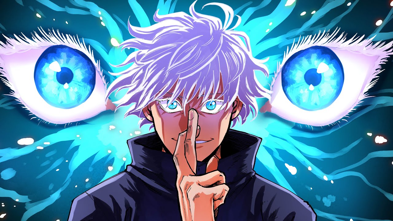 Satoru Gojo en una ilustración promocional de Jujutsu Kaisen Phantom Parade